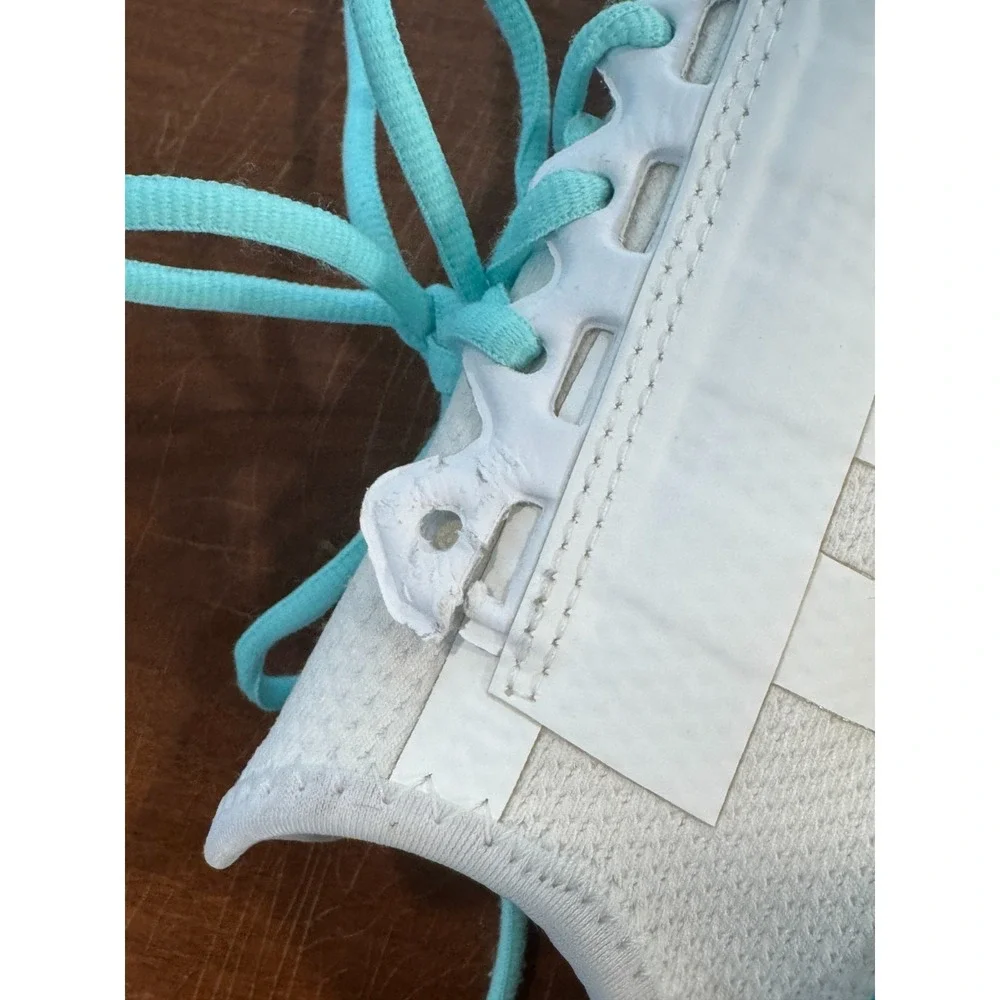 Adidas NMD R1 White Blue Green Boost Sneakers‎ Men's Size 7.5 Running Shoes